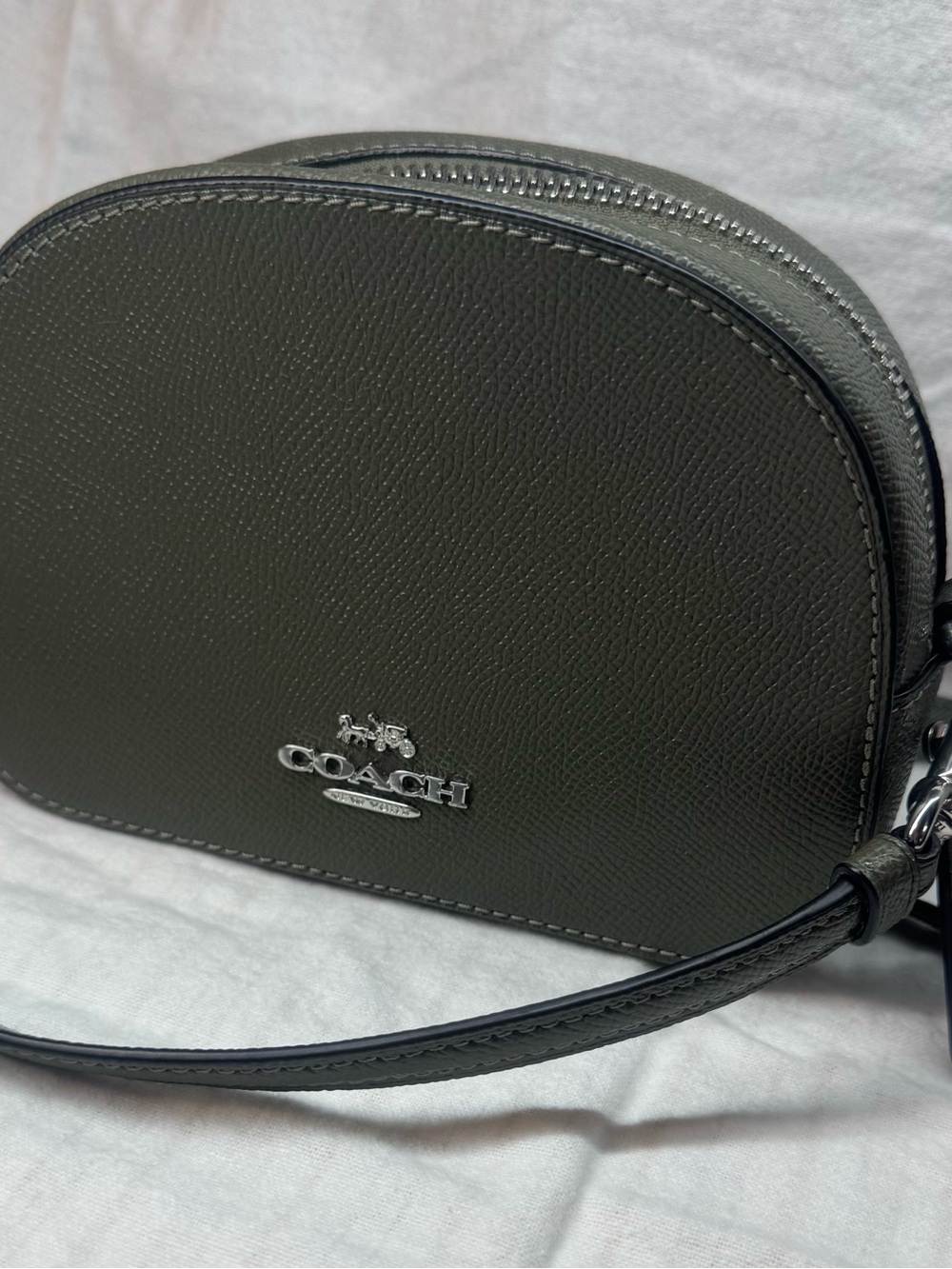 Coach Mini Serena Crossbody Bag in Dark Olive Green